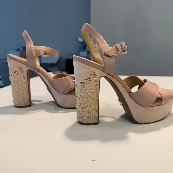 Michael Kors SIA Platform Women's Sandals Size: 6, Pink - Picture 1 of 9